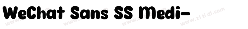 WeChat Sans SS Medi字体转换